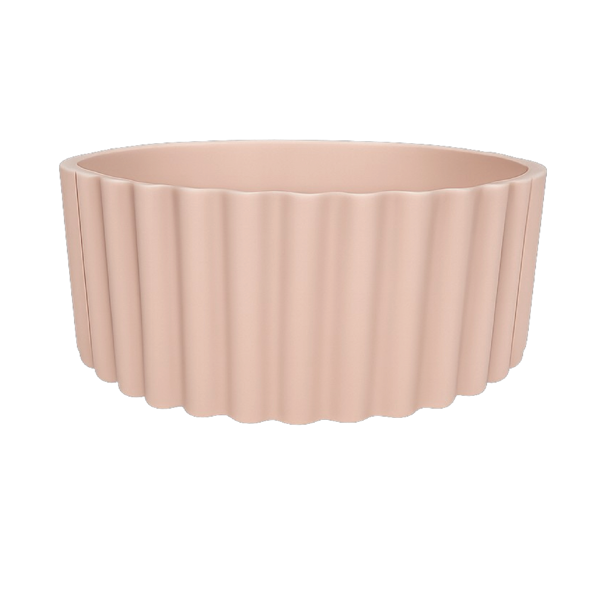 Sienna Fluted Basin - Champagne Pink