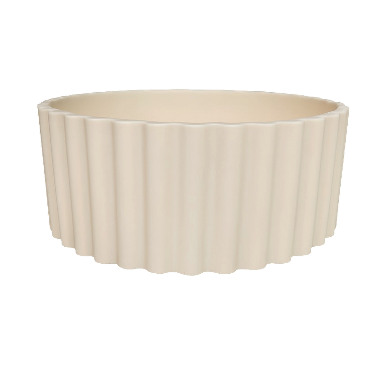 Sienna Fluted Basin - Velvet Beige