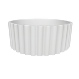 Sienna Fluted Basin - Serene White