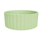 Sienna Fluted Basin - Lush Pastel Green